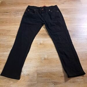 Redemption Black Denim Straight Legged Denim Jeans Men's Size 38W 30L